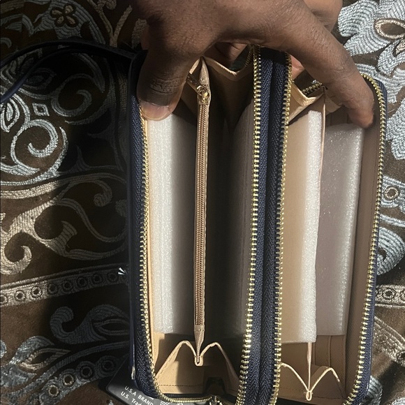 Blue Denim Wallet Wristlet M Marco By MKP Collection - Picture 5 of 6